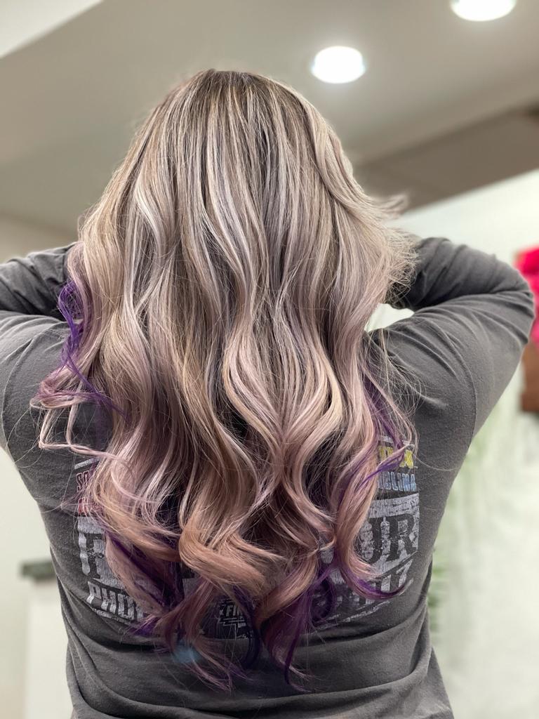 Stunning balayage hair coloring using cruelty-free products in Riverview, FL